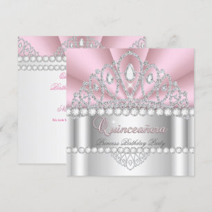 Convite Coroa de Princesa de Quinze Anos Festa de Aniversá