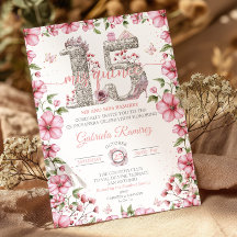 Coroa de Tiarra Rosa e Prata Mis Quince Quinceañer
