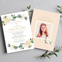 Coroa Floral Elegante Menina Primeira Comunhão