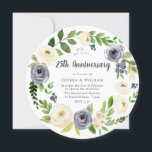 Convite Coroa Floral Naval Branca 25º Aniversário de Casam<br><div class="desc">Convite de Coroa Floral Naval Branca 25º Aniversário de Casamento

Veja a coleção correspondente na Loja Niche and Nest</div>