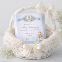 Coroação de Maio Maria Azul Floral Abençoada