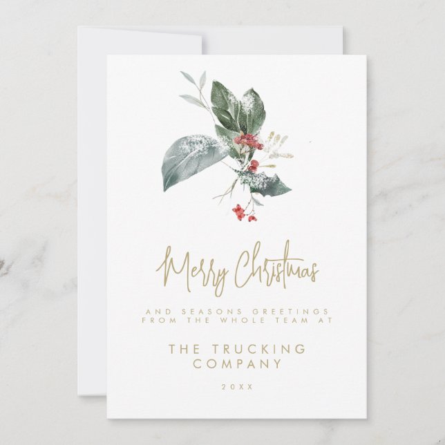 Convite Corporate Holiday Cards (Frente)