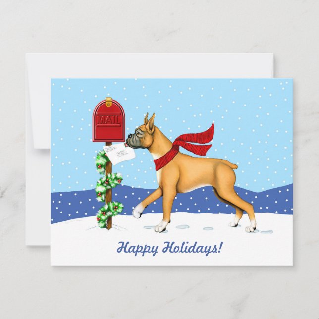 Convite Correio de Natal do Boxer (Frente)