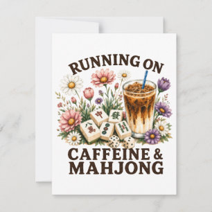 Convite Correndo em Cafeína & Mahjong