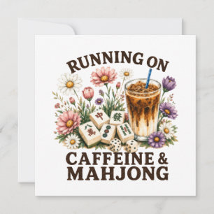 Convite Correndo em Cafeína & Mahjong
