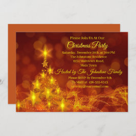 Convite Correspondência Definir Árvore de Estrelas Dourada