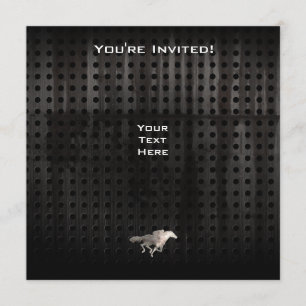 Convite Corrida de Cavalo Enrugada