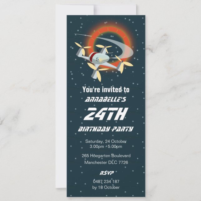 Convite Corrida de Drone (Frente)