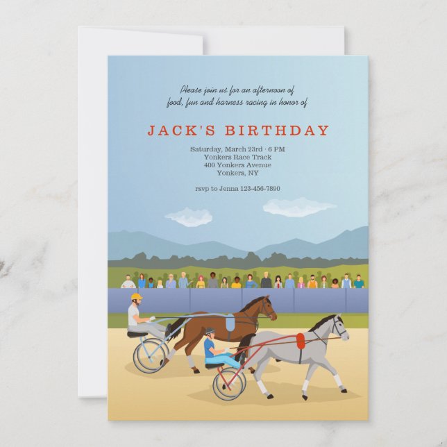 Convite Corrida de Harness (Frente)