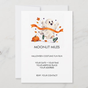 Convite Corrida Divertida de Halloween com Moonlit Miles