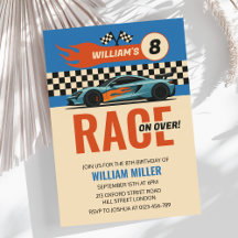 Corrida sobre Legal Carro Race Boys Aniversário