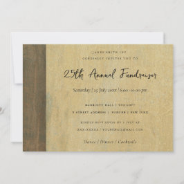 CONVITE CORROSIVE GRUNGE YELLOW METAL CORPORATE EVENTO