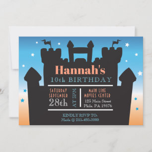 CONVITE CORTE INFLATÍVEL DA FESTA DE ANIVERSÁRIO DO CASTEL