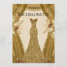 Cortinas Douradas Elegantes Festa de solteira de V