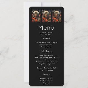 Convite Coruja à noite com um Menu Lua Completa