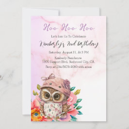 Convite Coruja-Bebê