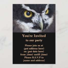 Convite Coruja branca e negra