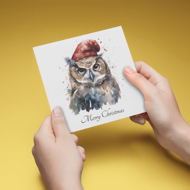 Convite Coruja Invernal Encantada, personalizada (Criador carregado)