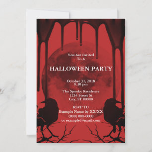 Convite Corvos e Lua Cheia