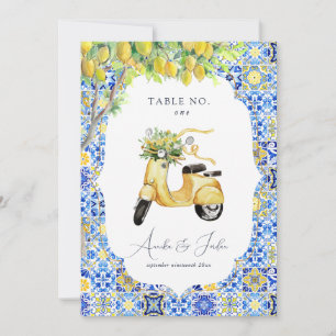 Convite Costa Amalfitana   Azulejos de Limão Mediterrâneo 