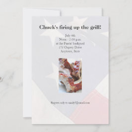 Convite Costelas churrascas fecham