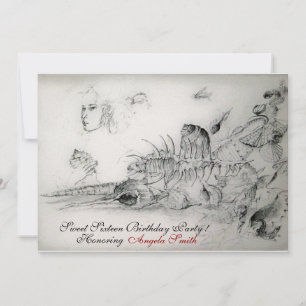 Convite COSTELOS DOCES SEIS PARTES,Ruby Monograma