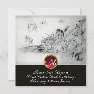 Convite COSTELOS DOCES SEIS PARTIDOS,Ruby Monograma Ice