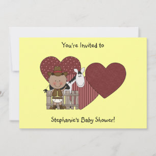 Convite Costume bonito do pônei do bebé & do cavalo