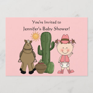 Convite Costume bonito do pônei do bebé & do cavalo