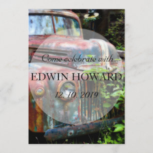 Convite Costume De Aposentadoria De Aniversário Do Caminh