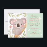 Convite Costume de festa de aniversário de Koala Kid<br><div class="desc">Convites personalizados de festa de aniversário de Koala Kid,  nome de edição,  idade,  data,  local,  rsvp. Use a ferramenta design para personalizar mais,  texto,  fonte,  cores.</div>
