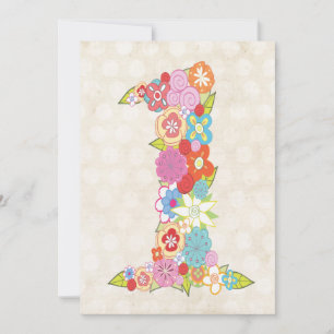 Convite Costume do número um do partido de primeiro