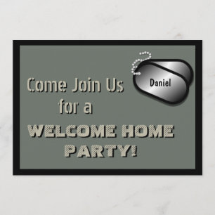 Convite Costume militar da celebração da casa da boa vin