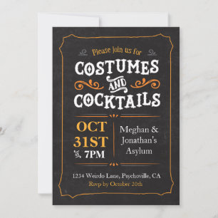 Convite Costumes e Cocktails