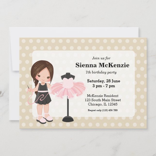 Convite Costureira (Frente)