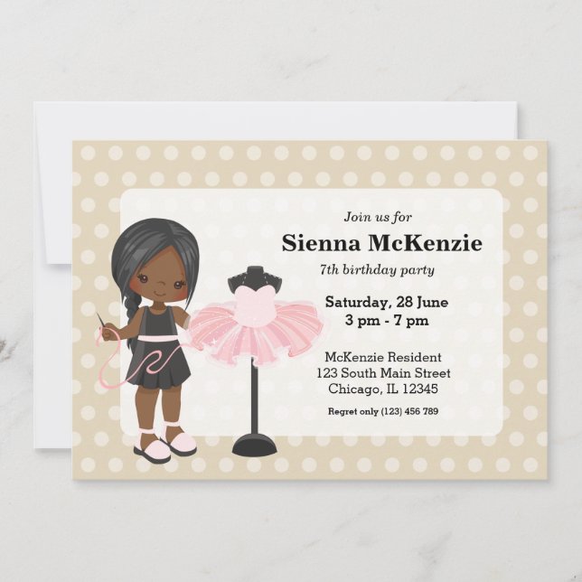 Convite Costureira (Frente)