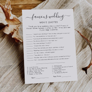Convite Cotações de Filmes de Casamento Imprimível para Ch