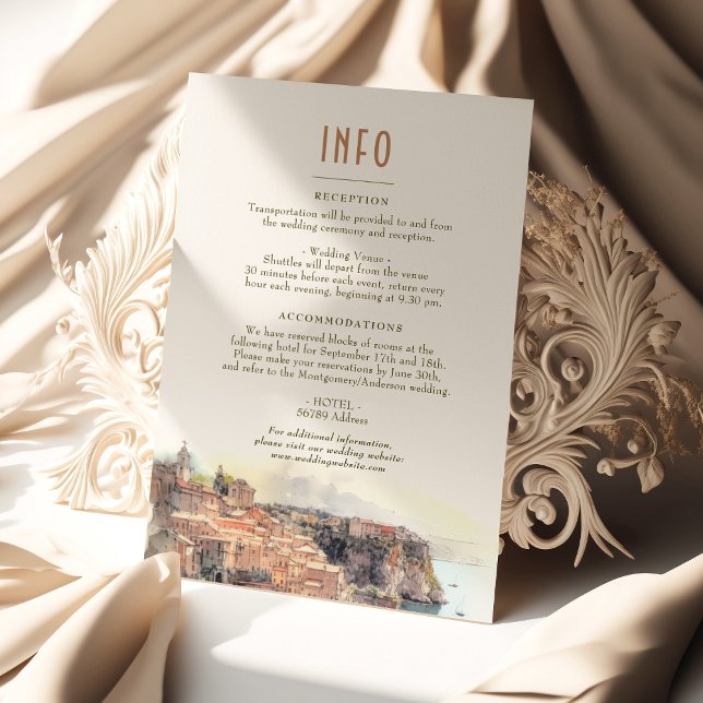 Convite Cote d'Azur França Destino Inserir Detalhes da INF (Criador carregado)