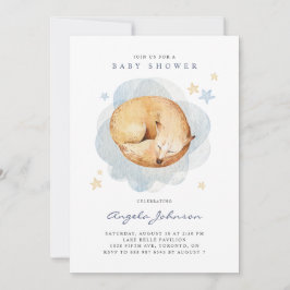 Convite Cótulo d'água Cachorro Dormindo Chá de fraldas