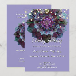 Convite Council of Leaves | Mandala Art P&B