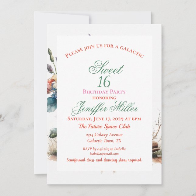 Convite Country Cowgirl Boots Flower Hat Texas (Frente)