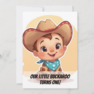 Convite Country Farm Baby Birthday Invitation