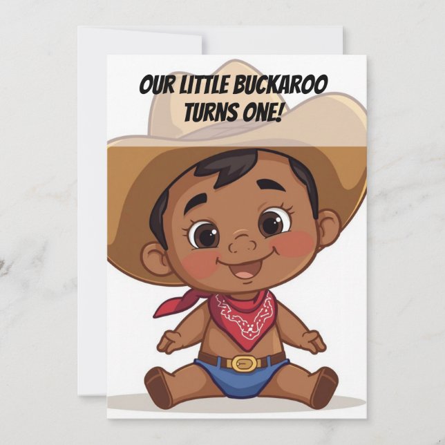 Convite Country Farm Baby Birthday Invitation (Frente)