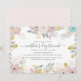 Convite Country Flowers Dia de as mães Brunch
