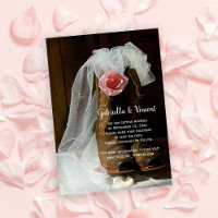 Country Rosa Boots Western Save Date