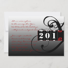 Convite Coutdown Elegante para o Partido da Véspera de ano