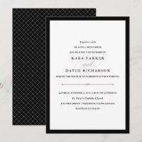 Couture Elegante | Casamento Negro e Branco