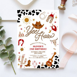 Convite Cowboy Birthday Invitation Boy