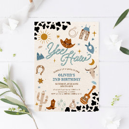 Convite Cowboy Birthday Party Invitation