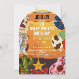 Convite Cowboy Cowgirl Themed